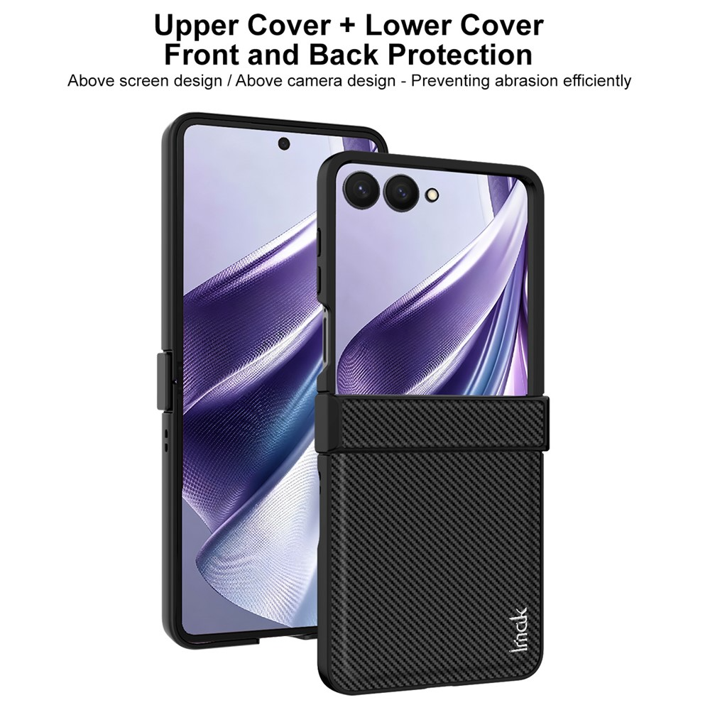 Husa pentru Samsung Galaxy Z Flip8 F776, Imak, Carbon, Neagra