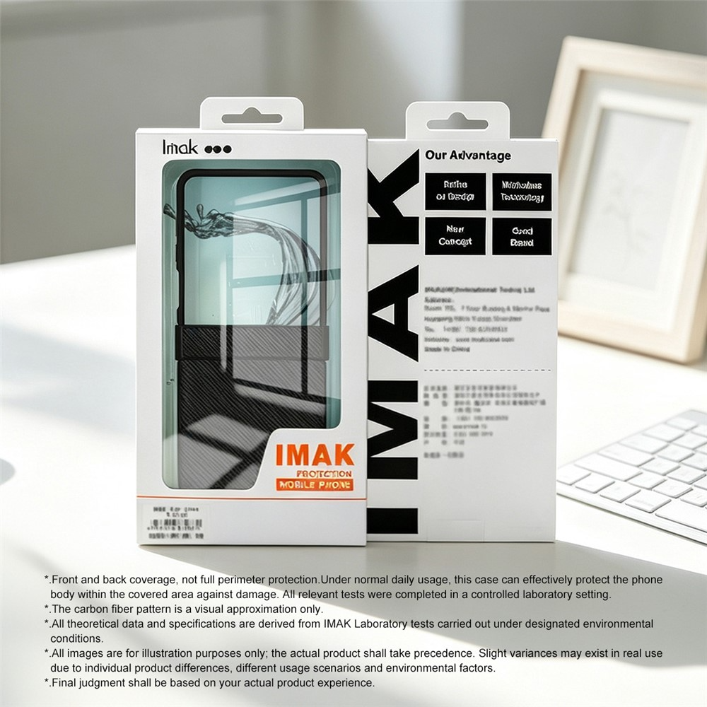 Husa pentru Samsung Galaxy Z Flip8 F776, Imak, Carbon, Neagra