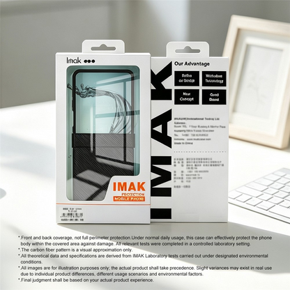 Husa pentru Samsung Galaxy Z Flip8 F776, Imak, Carbon, Neagra