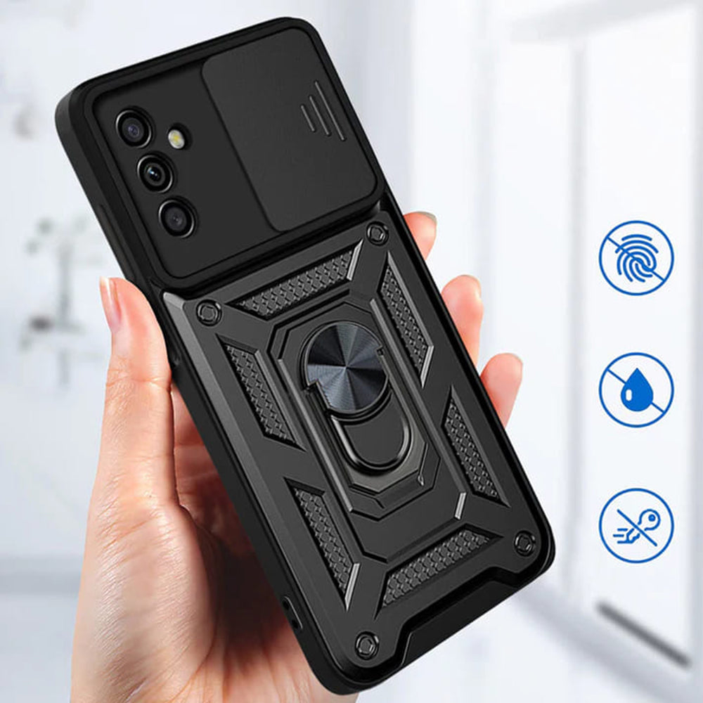 Husa pentru Samsung Galaxy A04s A047 / A13 5G A136, Techsuit, CamShield, Neagra