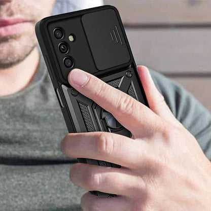 Husa pentru Samsung Galaxy A04s A047 / A13 5G A136, Techsuit, CamShield, Neagra