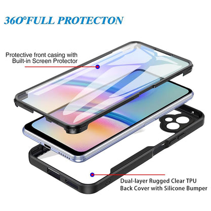 Husa pentru Samsung Galaxy A05 A055, Techsuit, ColorVerse 360, Neagra