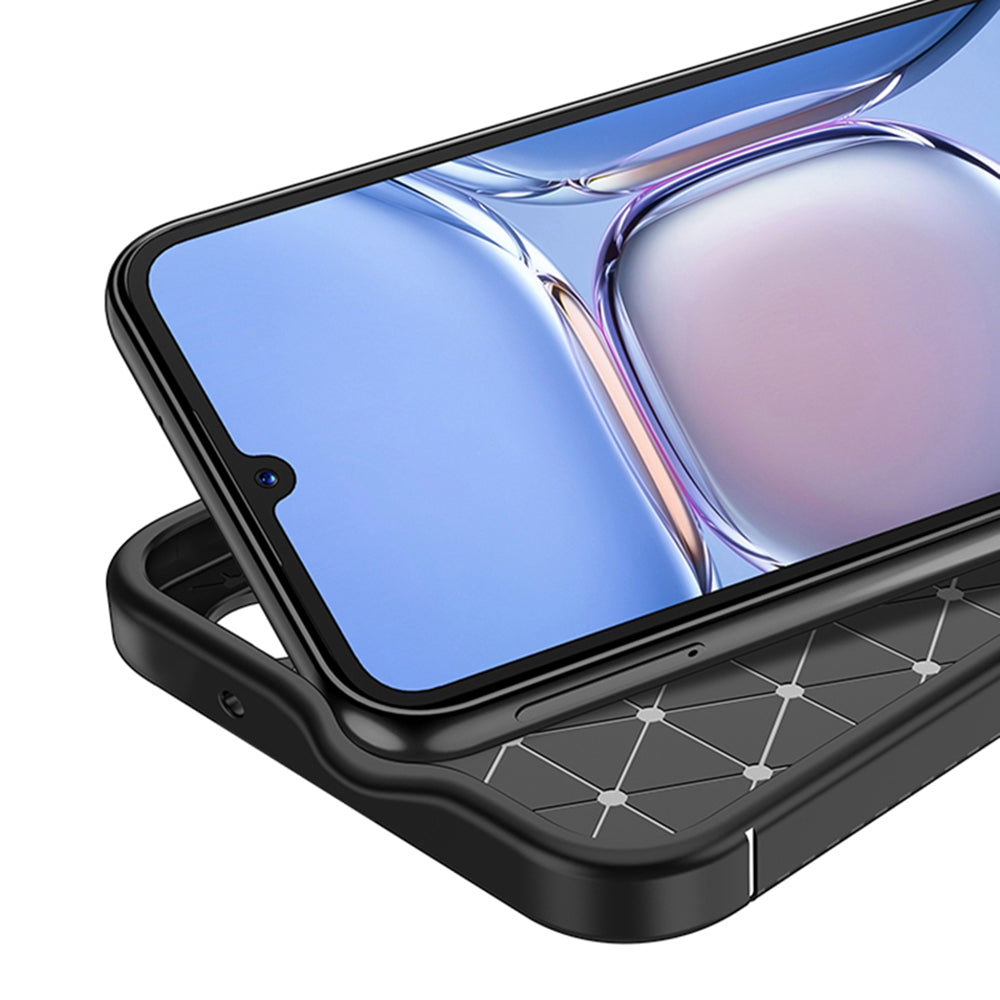Husa pentru Samsung Galaxy A05s A057, Techsuit, CarbonFiber, Neagra