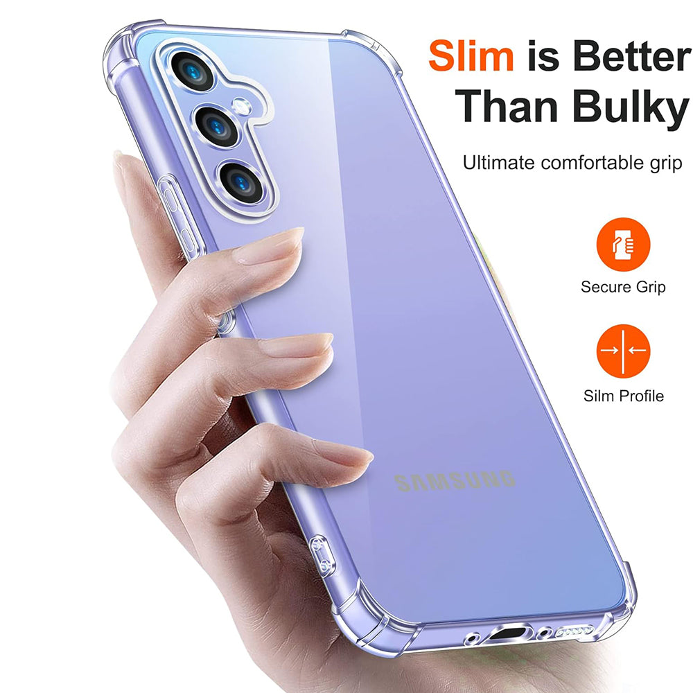Husa pentru Samsung Galaxy A05s A057, Techsuit, Shockproof Clear, Transparenta