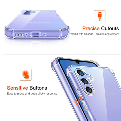Husa pentru Samsung Galaxy A05s A057, Techsuit, Shockproof Clear, Transparenta