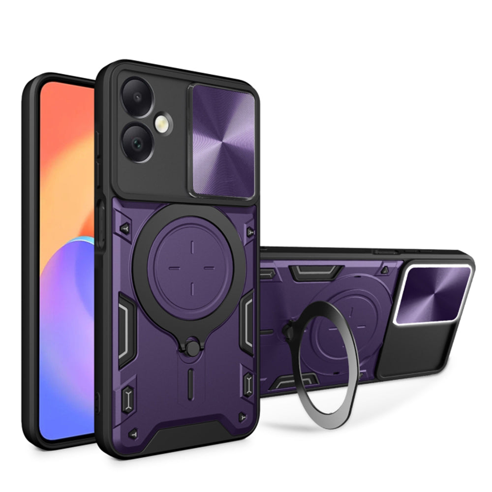 Husa pentru Samsung Galaxy A06 A065, Techsuit, CamGuard Pro, Mov