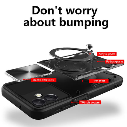 Husa pentru Samsung Galaxy A06 A065, Techsuit, CamGuard Pro, Neagra