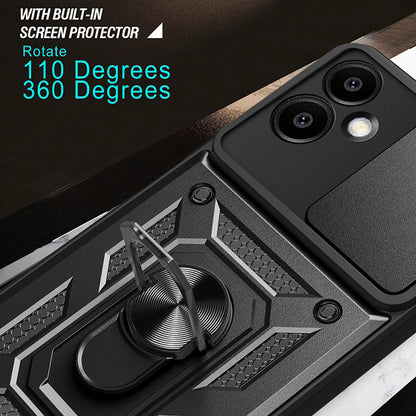 Husa pentru Samsung Galaxy A06 A065, Techsuit, CamShield, Neagra