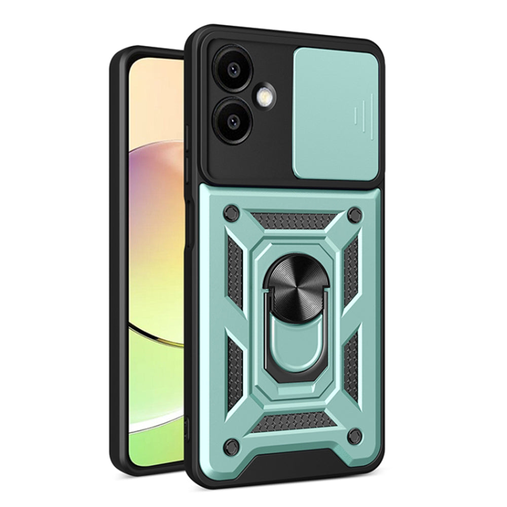 Husa pentru Samsung Galaxy A06 A065, Techsuit, CamShield, Verde