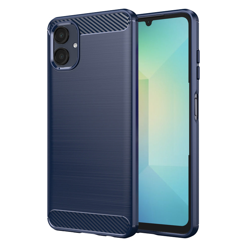 Husa pentru Samsung Galaxy A06 A065, Techsuit, Carbon, Albastra