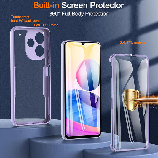 Husa pentru Samsung Galaxy A06 A065, Techsuit, ColorVerse 360, Neagra