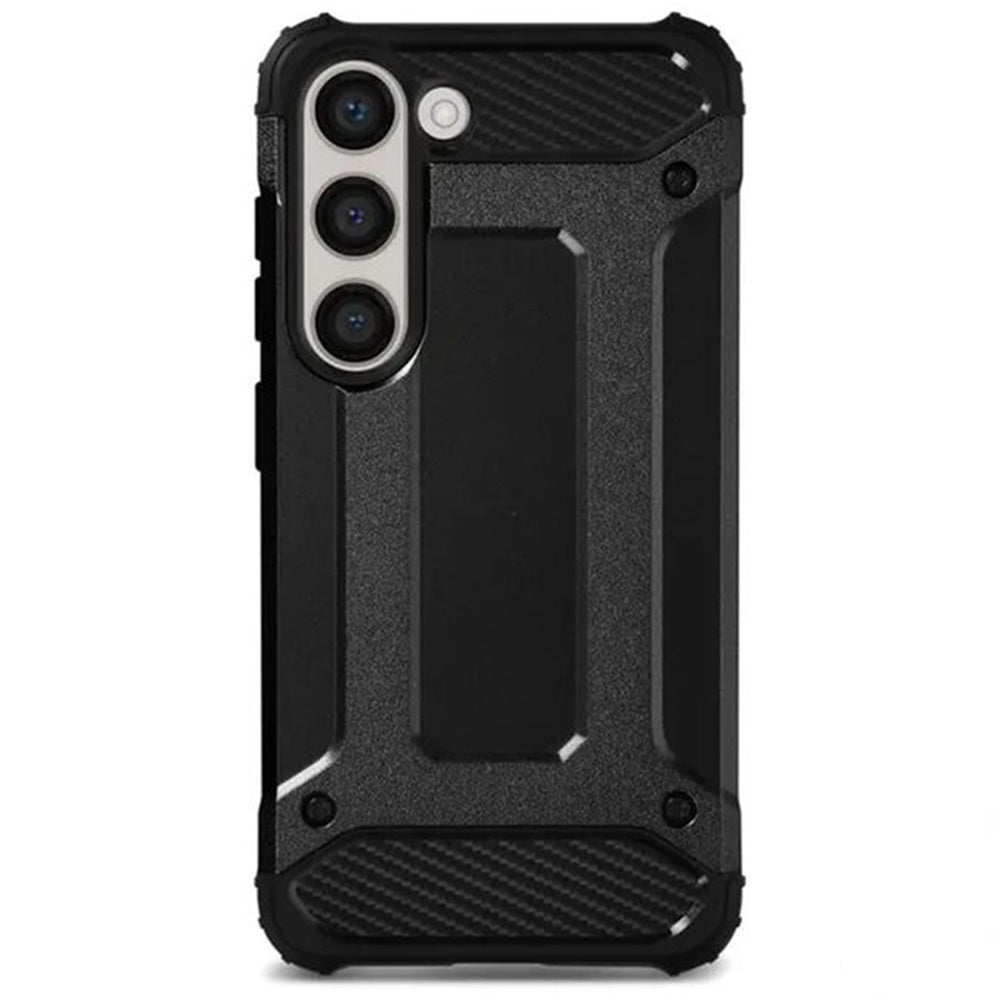 Husa pentru Samsung Galaxy A06 A065, Techsuit, Hybrid Armor, Neagra