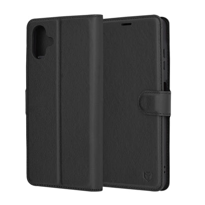 Husa pentru Samsung Galaxy A06 A065, Techsuit, Leather Folio, Neagra