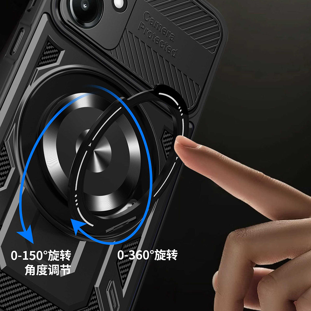 Husa pentru Samsung Galaxy A06 A065, Techsuit, RuggedCam, Albastra