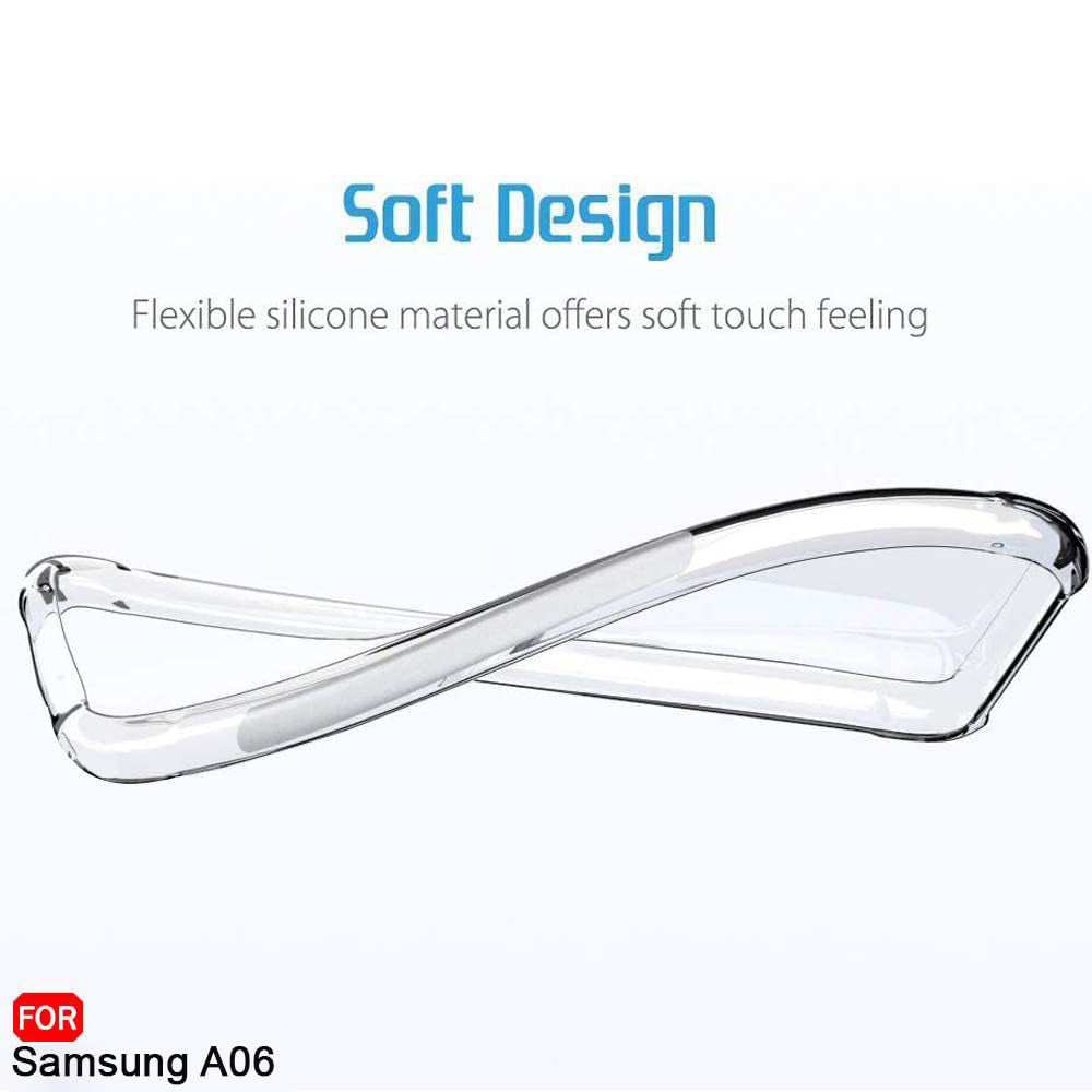 Husa pentru Samsung Galaxy A06 A065, Techsuit, Shockproof Clear, Transparenta