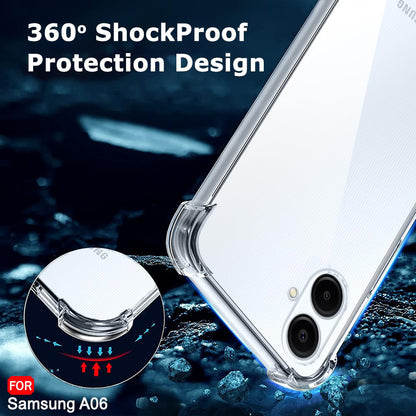 Husa pentru Samsung Galaxy A06 A065, Techsuit, Shockproof Clear, Transparenta