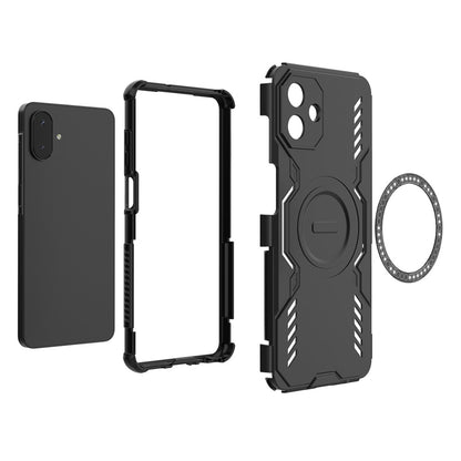 Husa MagSafe pentru Samsung Galaxy A07 4G A075, Techsuit, ArmorMag, Neagra
