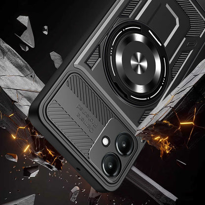 Husa pentru Samsung Galaxy A07 4G A075, Techsuit, RuggedCam, Neagra