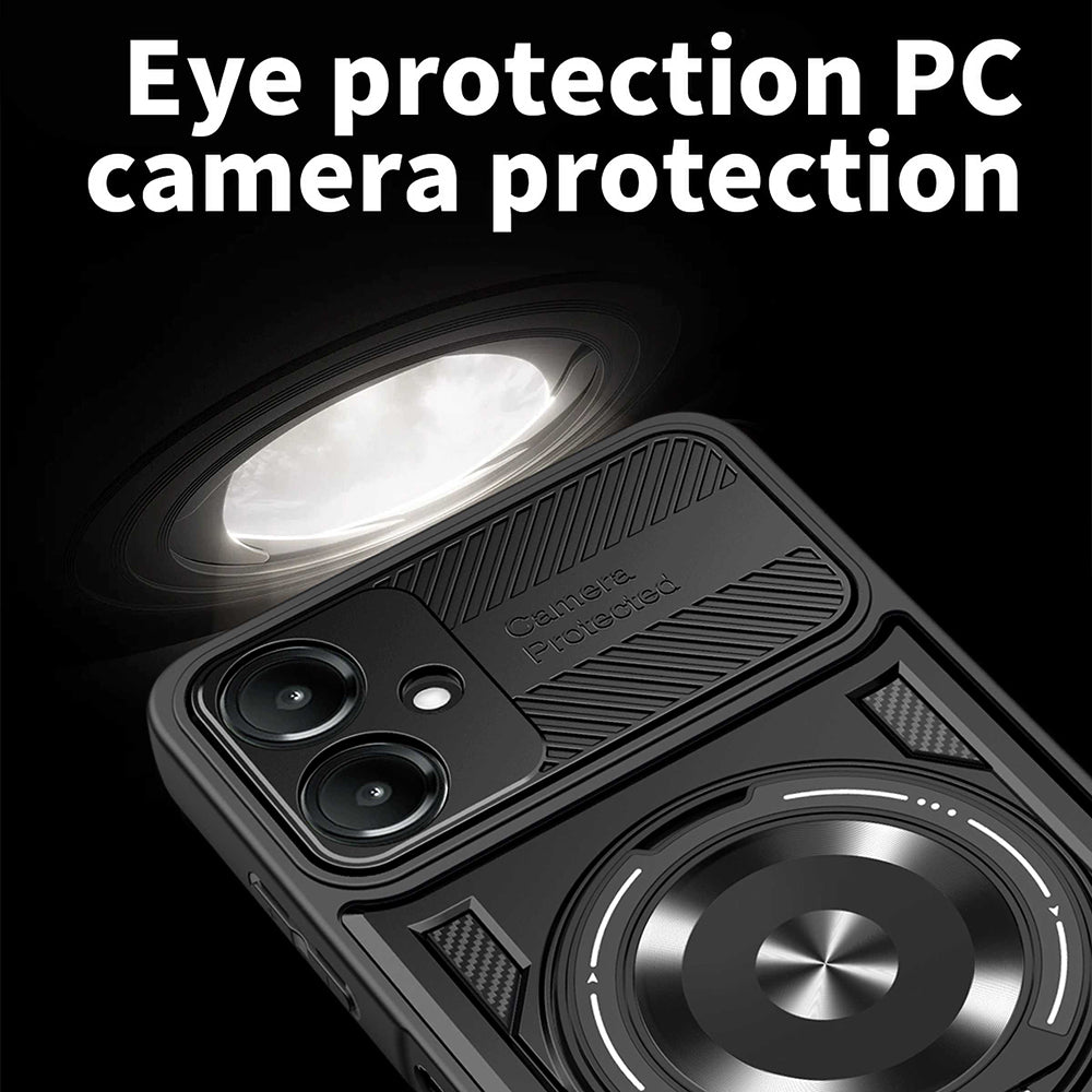 Husa pentru Samsung Galaxy A07 4G A075, Techsuit, RuggedCam, Neagra