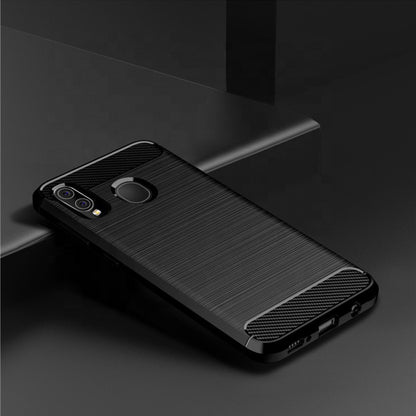 Husa pentru Samsung Galaxy A10 A105 / M10 M105, Techsuit, Carbon, Neagra