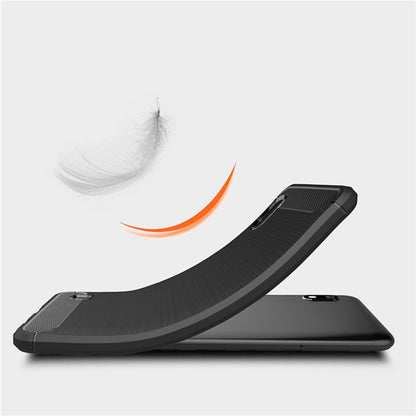 Husa pentru Samsung Galaxy A10 A105 / M10 M105, Techsuit, Carbon, Neagra