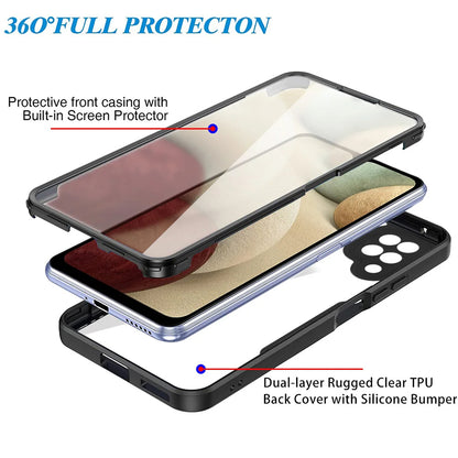 Husa pentru Samsung Galaxy A12 A125, Techsuit, ColorVerse 360, Neagra
