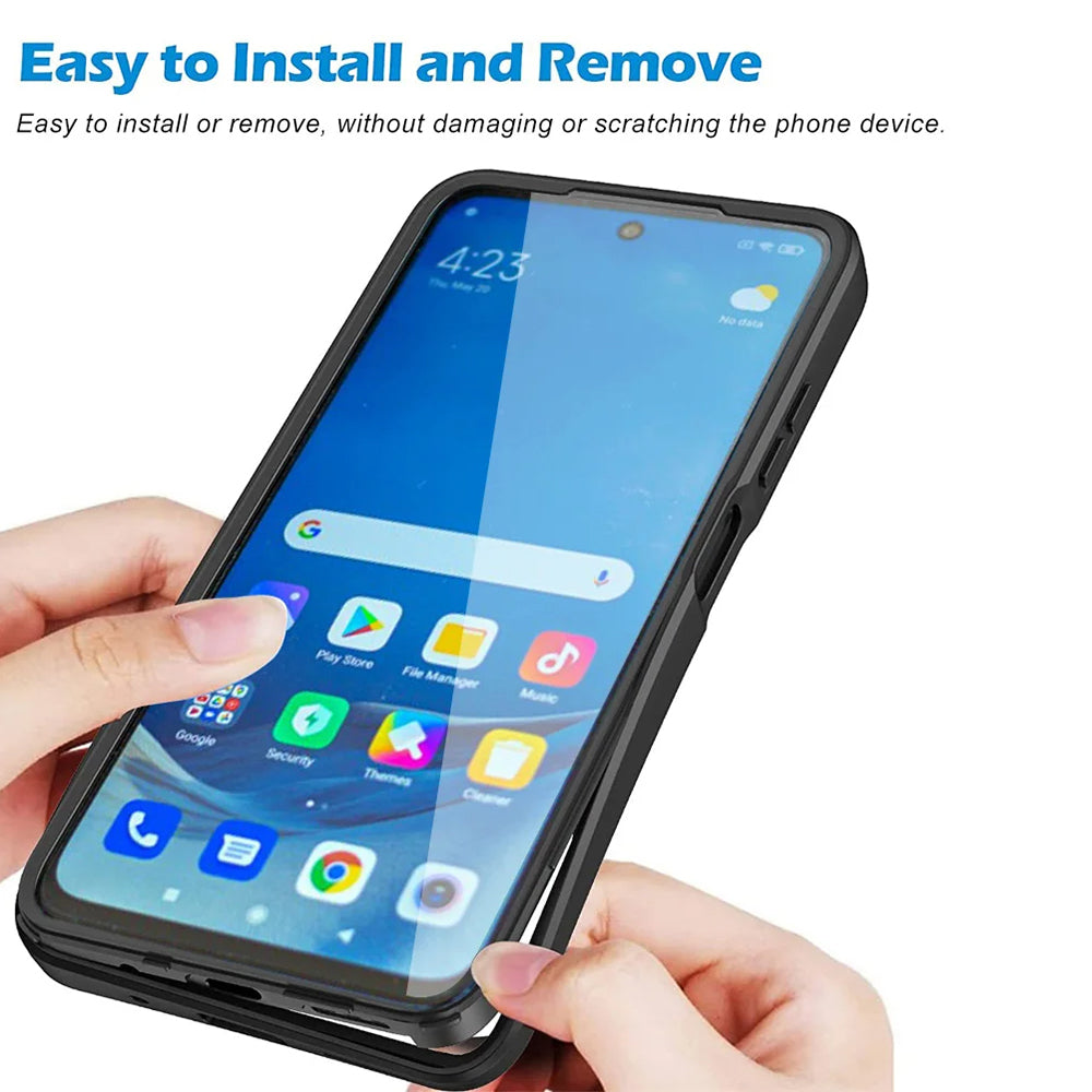 Husa pentru Samsung Galaxy A12 A125, Techsuit, ColorVerse 360, Neagra