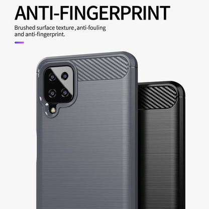 Husa pentru Samsung Galaxy A12 Nacho A127 / A12 A125, Techsuit, Carbon, Neagra