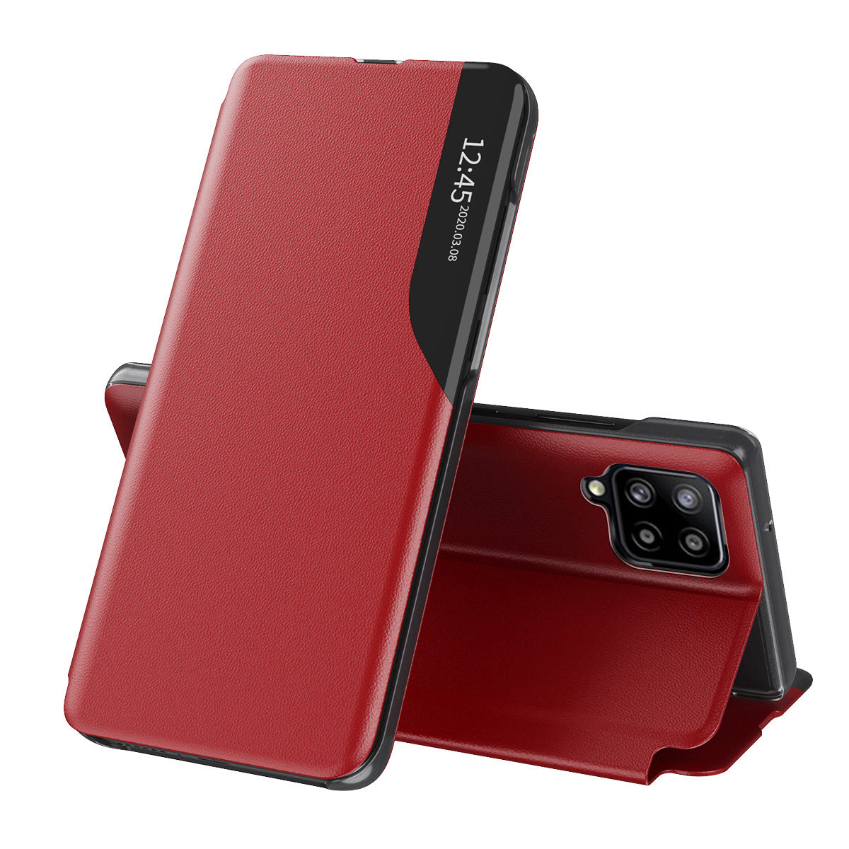 Husa pentru Samsung Galaxy A12 Nacho A127 / A12 A125, Techsuit, eFold, Rosie