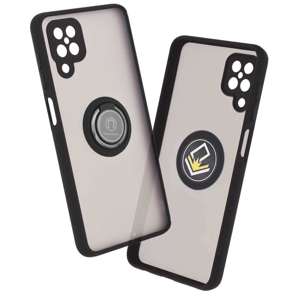 Husa pentru Samsung Galaxy A12 Nacho A127 / A12 A125, Techsuit, Glinth, Neagra