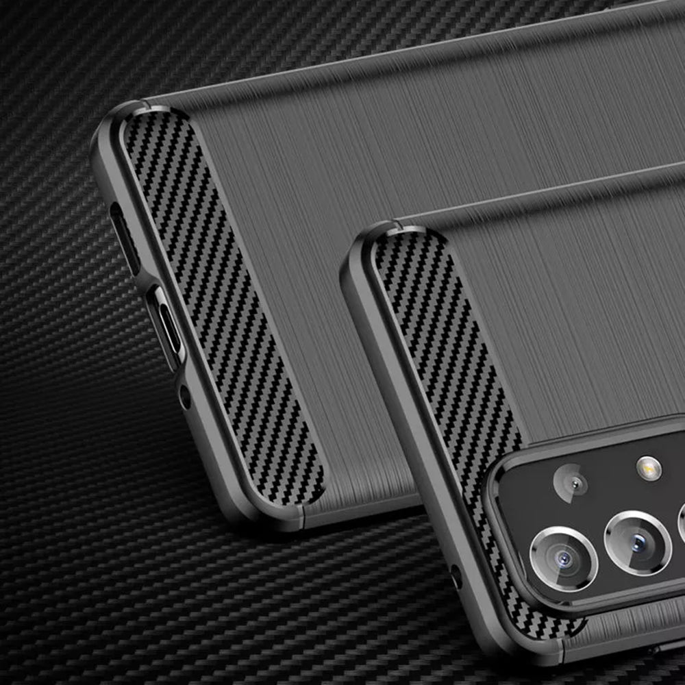 Husa pentru Samsung Galaxy A13 A135, Techsuit, Carbon, Neagra