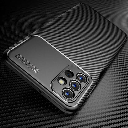 Husa pentru Samsung Galaxy A13 A135, Techsuit, CarbonFiber, Neagra