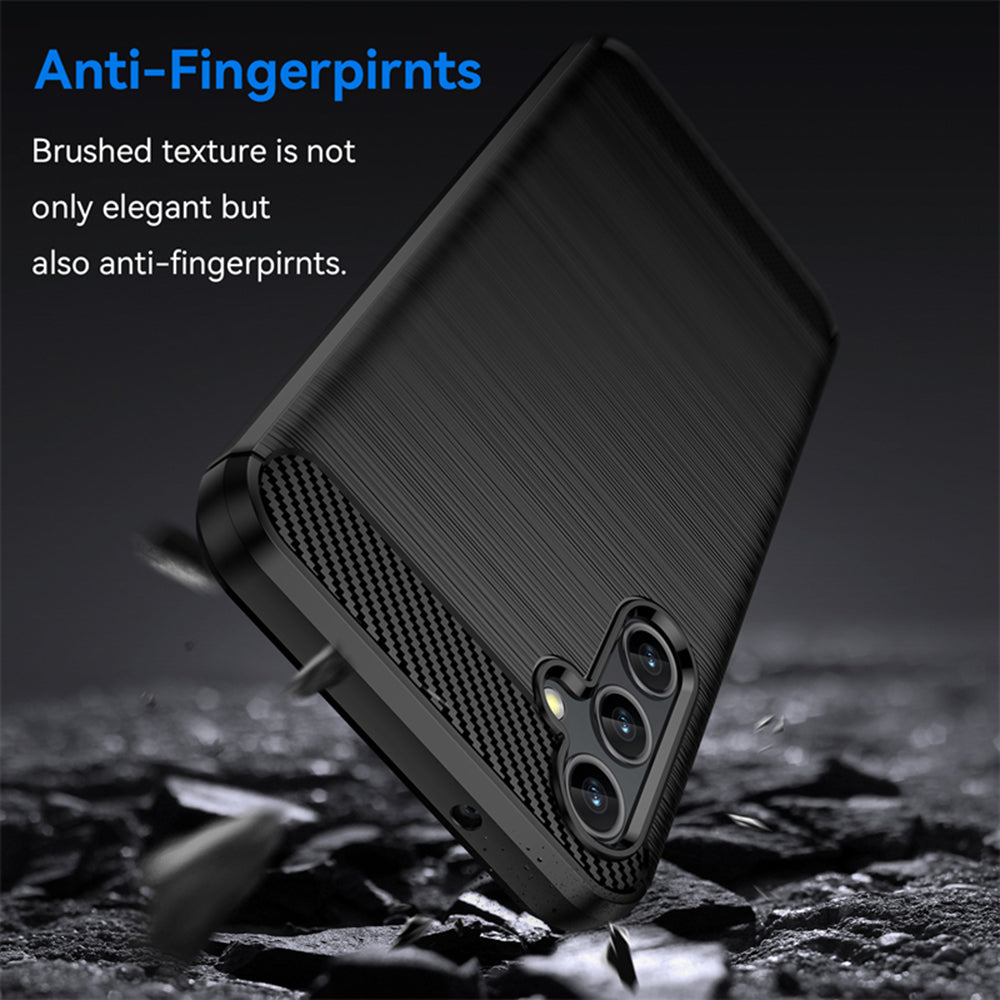 Husa pentru Samsung Galaxy A14 A145 / A14 5G A146, Techsuit, Carbon, Neagra