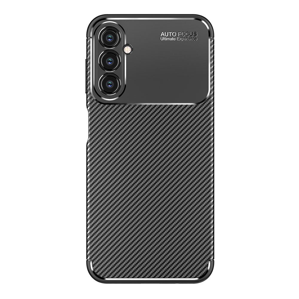Husa pentru Samsung Galaxy A14 A145 / A14 5G A146, Techsuit, CarbonFiber, Neagra