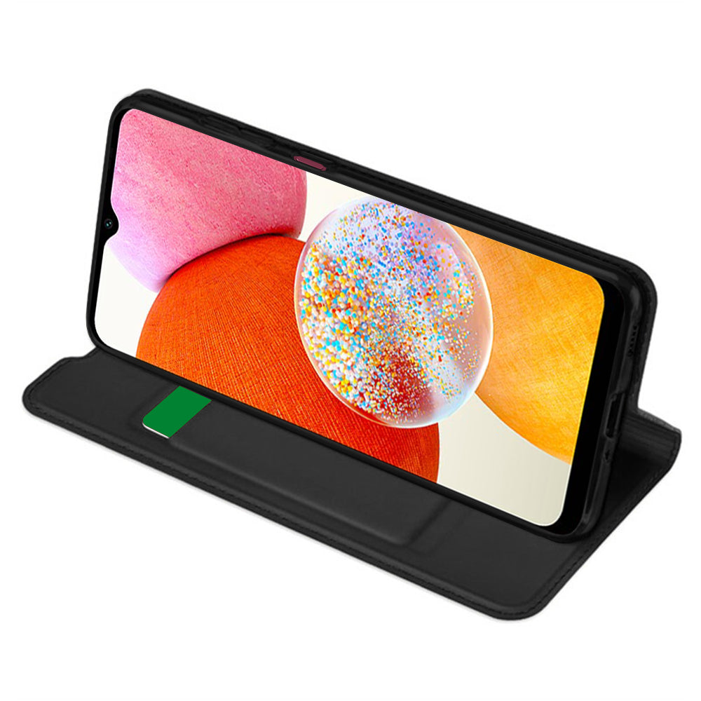 Husa pentru Samsung Galaxy A14 A145 / A14 5G A146, Techsuit, Magskin Book, Neagra