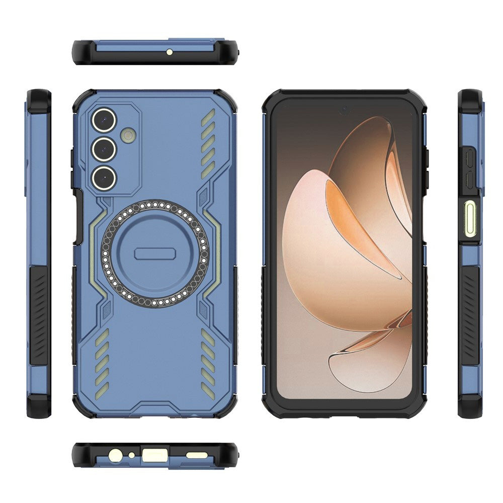 Husa MagSafe pentru Samsung Galaxy A15 5G A156 / A15 A155, Techsuit, ArmorMag, Albastra