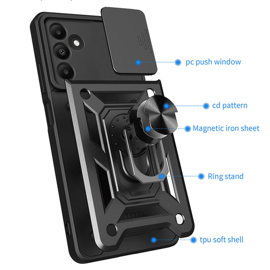Husa pentru Samsung Galaxy A15 5G A156 / A15 A155, Techsuit, CamShield, Albastra