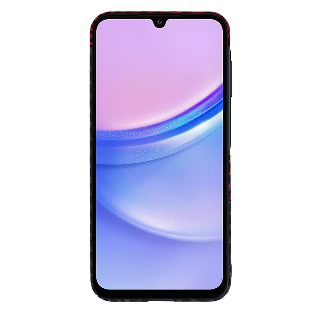 Husa pentru Samsung Galaxy A15 5G A156 / A15 A155, Techsuit, Carbonite FiberShell, Neagra Rosie