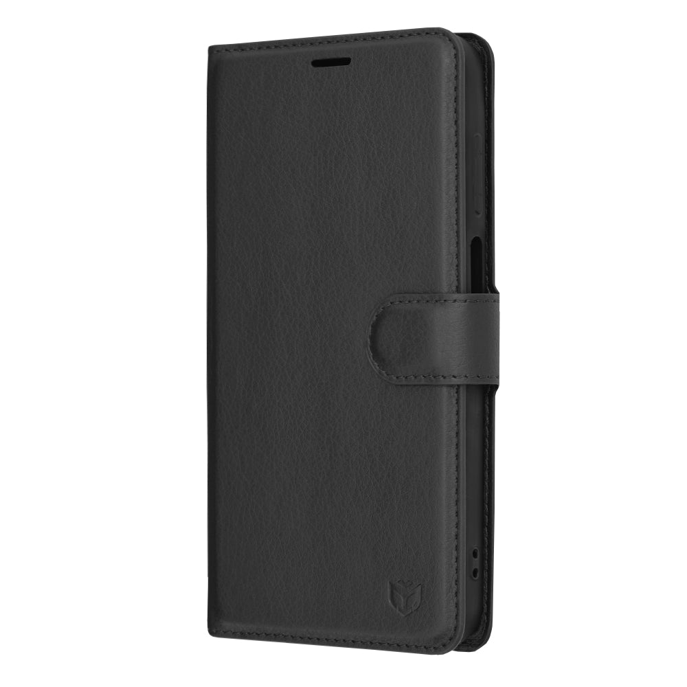 Husa pentru Samsung Galaxy A15 5G A156 / A15 A155, Techsuit, Leather Folio, Neagra