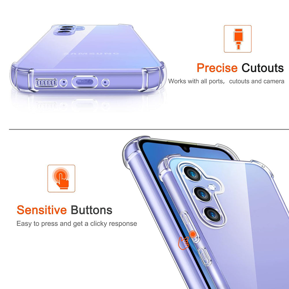 Husa pentru Samsung Galaxy A15 5G A156 / A15 A155, Techsuit, Shockproof Clear, Transparenta