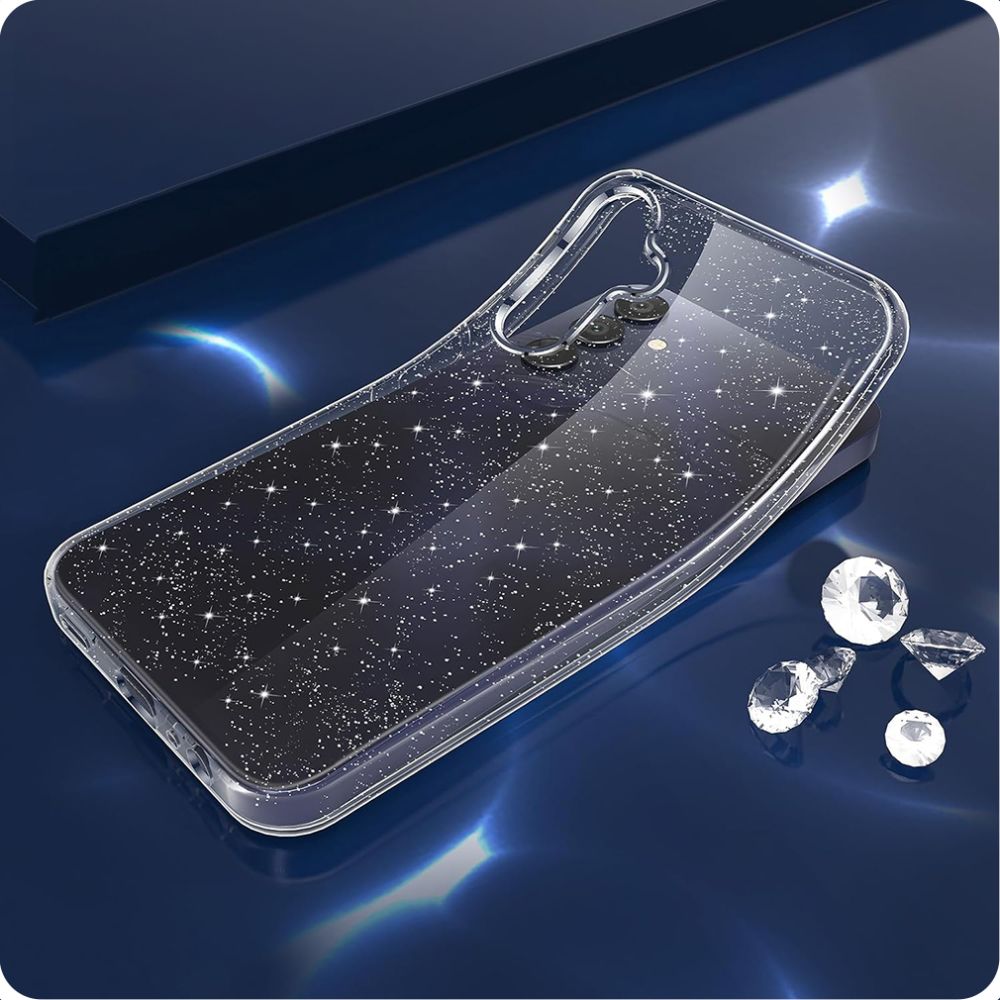 Husa pentru Samsung Galaxy A15 5G A156 / A15 A155, Techsuit, SparkleSkin, Transparenta