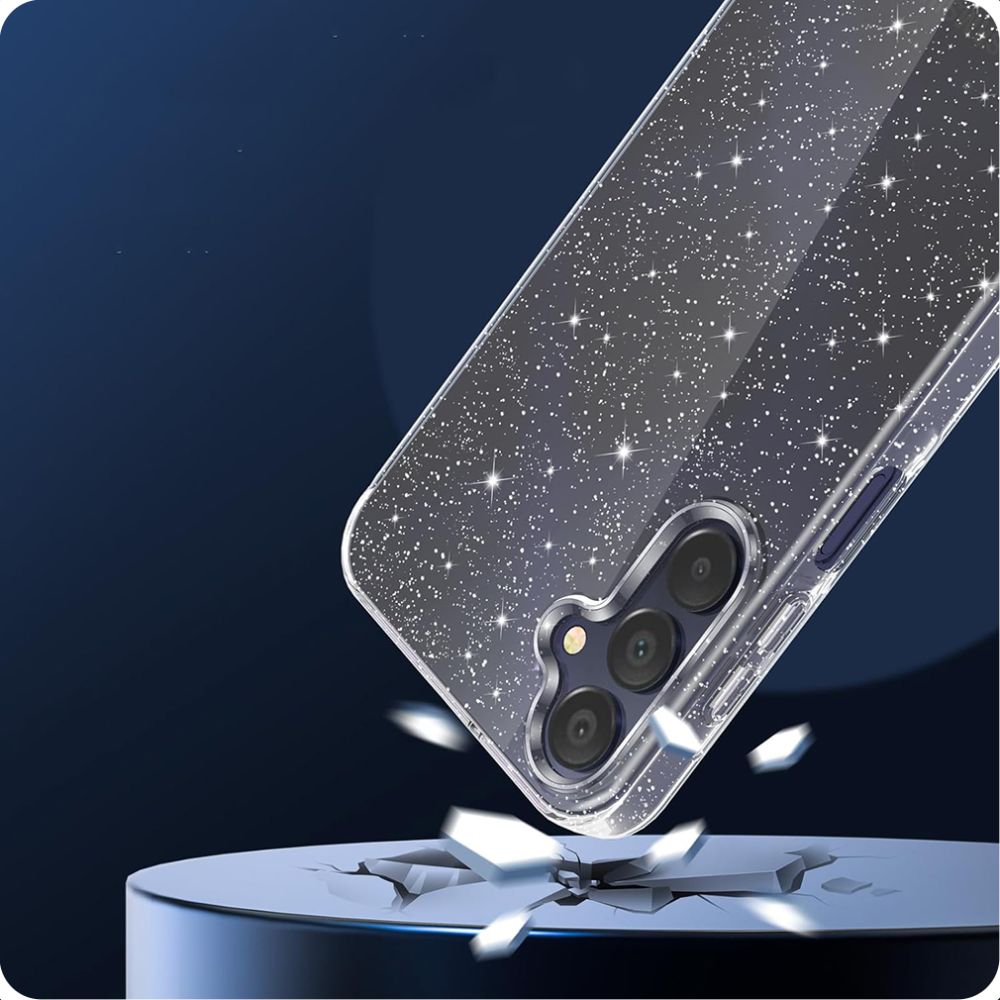 Husa pentru Samsung Galaxy A15 5G A156 / A15 A155, Techsuit, SparkleSkin, Transparenta
