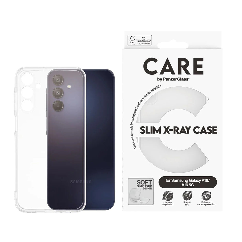 Husa pentru Samsung Galaxy A16 4G A165, PanzerGlass, Care Fashionable, Transparenta