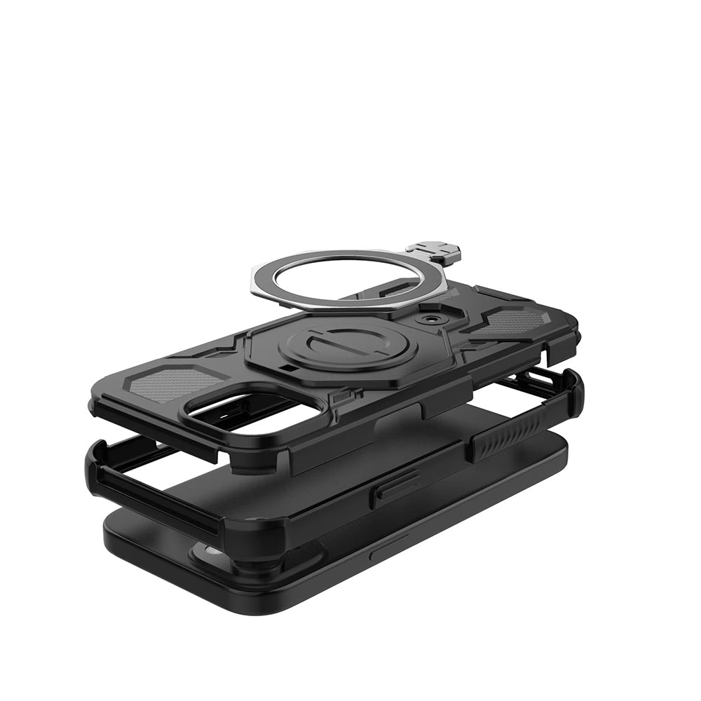 Husa pentru Samsung Galaxy A16 5G A166 / A16 4G A165, Techsuit, Carbon Shield Pro, Neagra