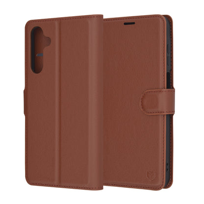 Husa pentru Samsung Galaxy A16 5G A166 / A16 4G A165, Techsuit, Leather Folio, Maro