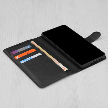Husa pentru Samsung Galaxy A16 5G A166 / A16 4G A165, Techsuit, Leather Folio, Neagra