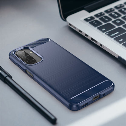 Husa pentru Samsung Galaxy A17 5G, Techsuit, Carbon, Albastra