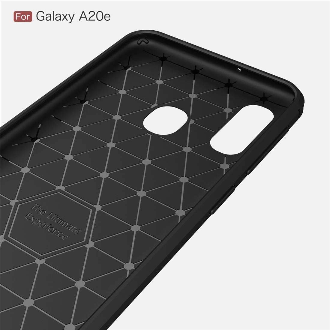 Husa pentru Samsung Galaxy A20e A202, Techsuit, Carbon, Neagra