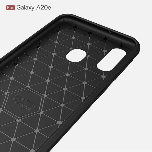 Husa pentru Samsung Galaxy A20e A202, Techsuit, Carbon, Neagra