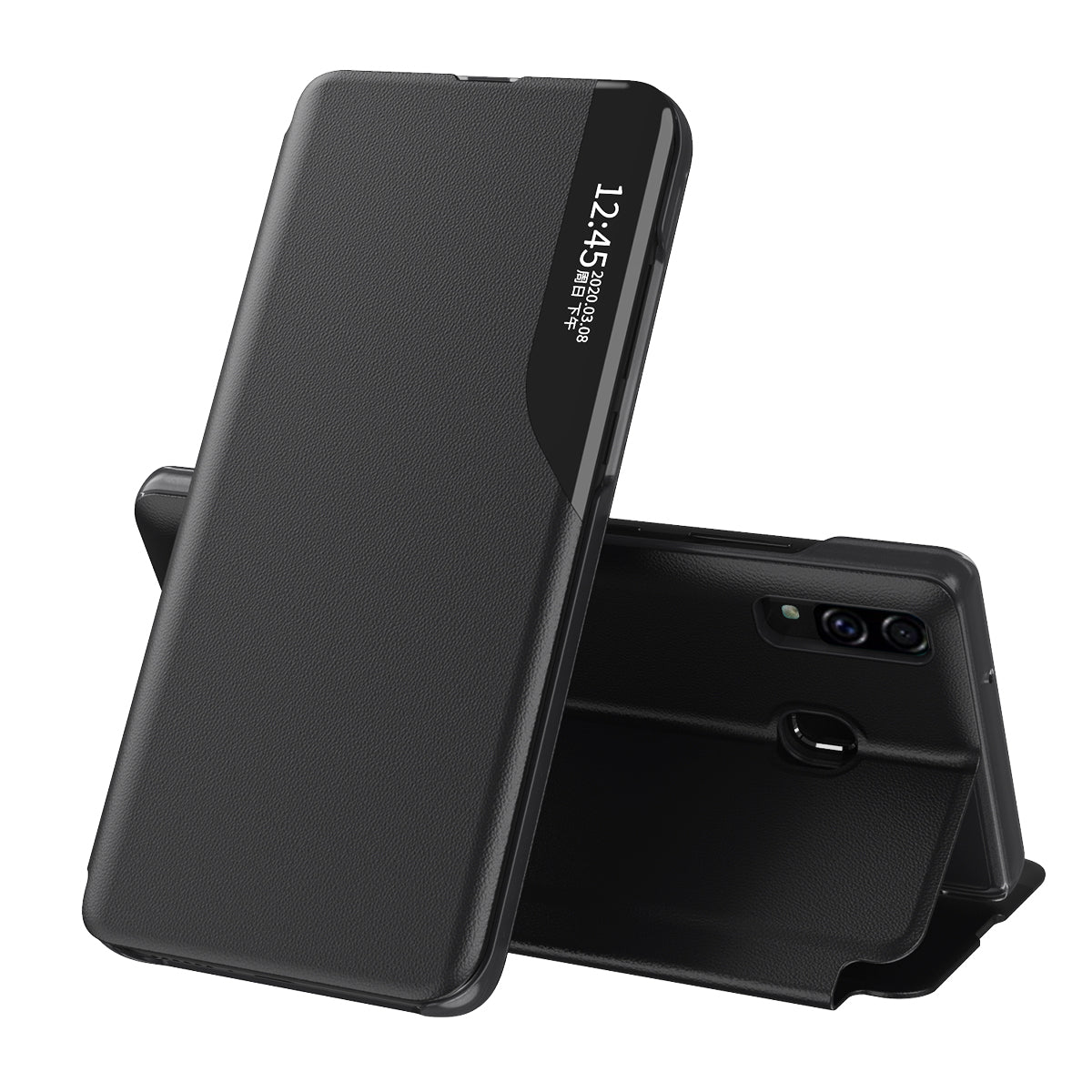 Husa pentru Samsung Galaxy A20e A202, Techsuit, eFold, Neagra
